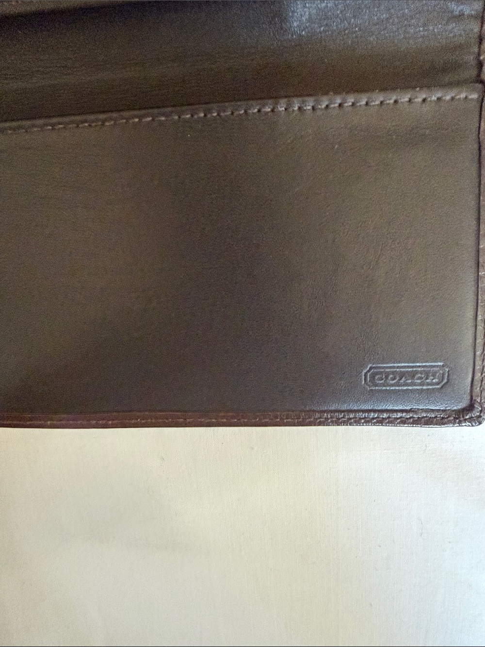 Coach Brown Signature Canvas Long Wallet - Picture 4 of 7